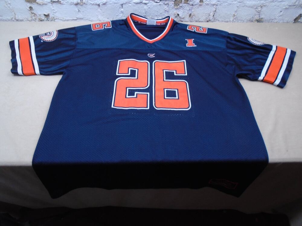 Vintage Illinois Fighting Illini Football Jersey Chief Illiniwek Colosseum XXL